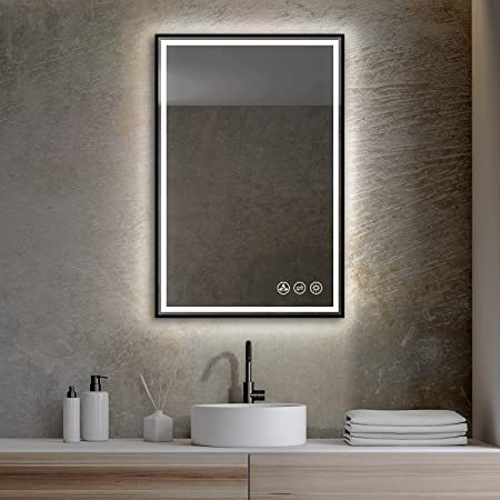 Oglindă de baie cu led și dezaburire